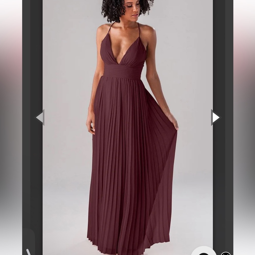 Soieblu Maroon/ Wine colored dress